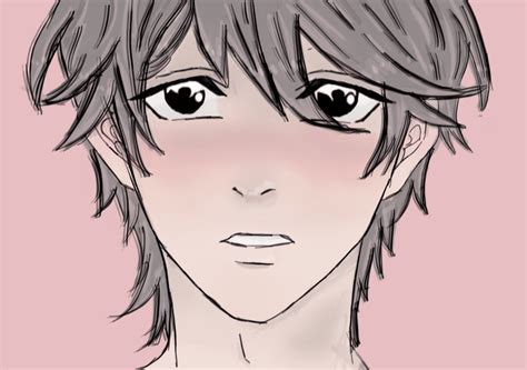 blushing anime boy by blurredinfinity on DeviantArt