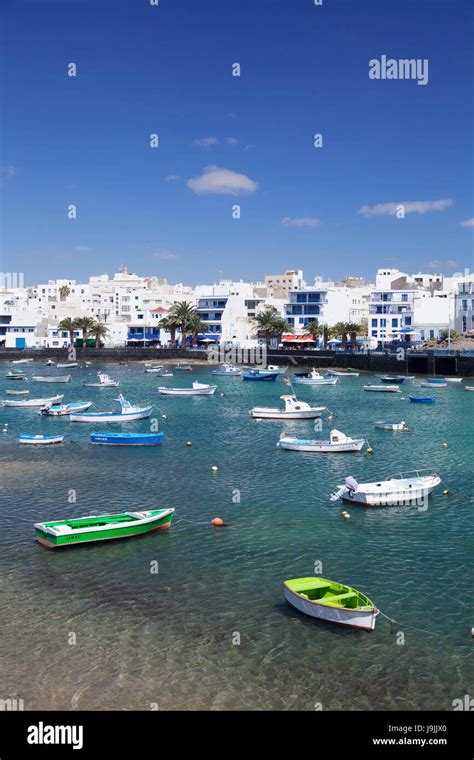 Fishing Boats In The Lagoon Charco San Gines Arrecife Lanzarote