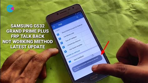 Samsung G F Grand Prime Plus Frp Bypass Talk Back Not Working Method