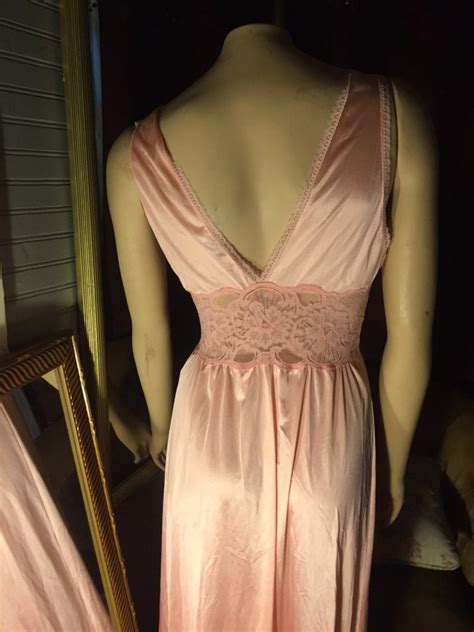 Vintage Vanity Fair Nightgown Small Pink Nightgown Sexy Etsy