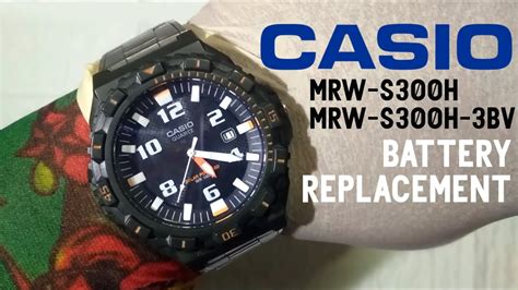 Casio Solar Watch Quartz Mrw S300h 3bv Mrw S300h Battery Replacement Youtube