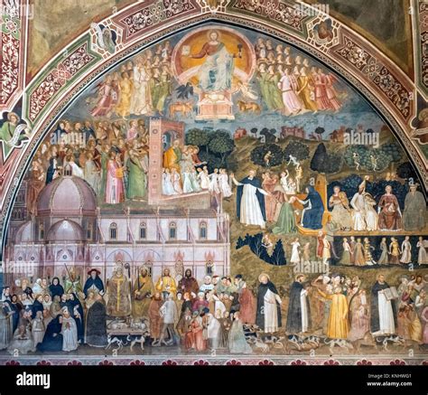 La Chiesa Militante E Triunfante Affresco Di Andrea Di Bonaiuto