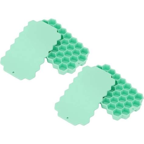 Bac À Glaçons En Silicone 2 Pièces 37 Grilles Bacs À Glaçons Avec