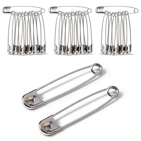 Assortment Of Round And Square Safety Pins 20 Pieces Grip Grand Rapids Industrial Products