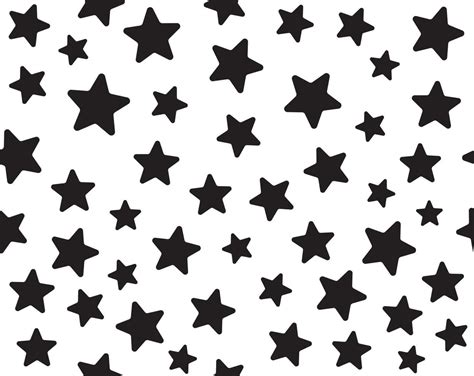 Stars Pattern In Black And White Vector Art At Vecteezy