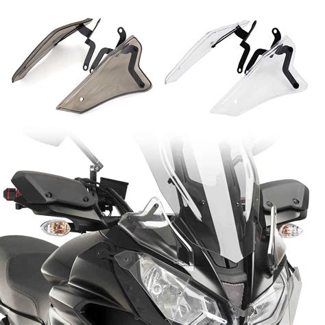 New Motorcycle Side Wind Deflector Front Windshield