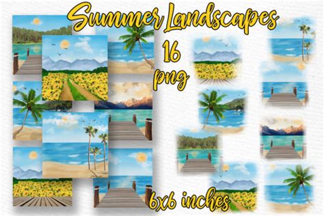 Summer Backdrop Beach Landscape