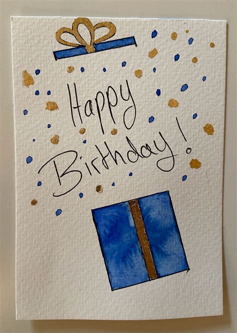 Happy Birthday Card Creative Birthday Cards Watercolor Birthday