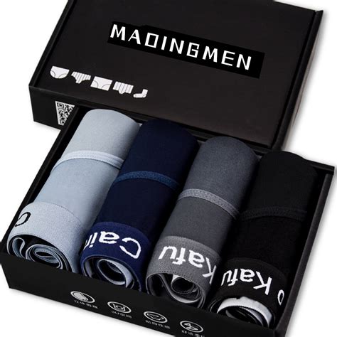 MAOINGMEN Kit 4 Cueca Slip Masculino Cueca Bambu Leite Seda