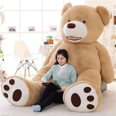 Us 78 200cm2m Light Brown Giant Skin Teddy Bear Big Stuffed Toyonly