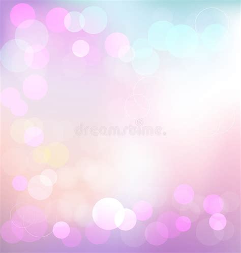 Fondo Del Bokeh Del Rosa En Colores Pastel Y Del Azul Con El Espacio De