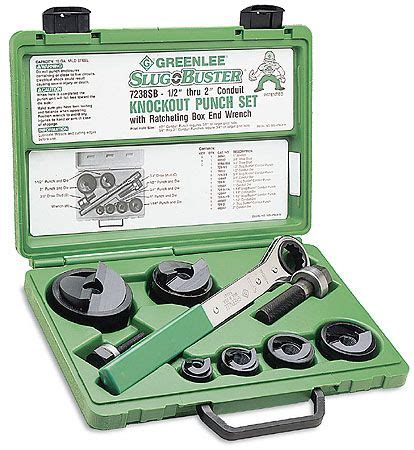 Greenlee SP-7238SB Slug-Buster Manual Knockout Punch Set, 1" Hex ...