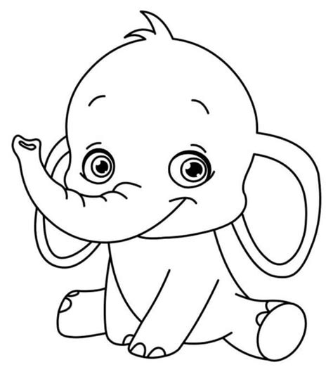 Elefante Chibi Para Colorear Imprimir E Dibujar Dibujos Colorearcom Sexiz Pix