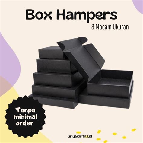 Jual Box Hampers Hitam Box Kardus E Flute Hitam Putih Box Pizza