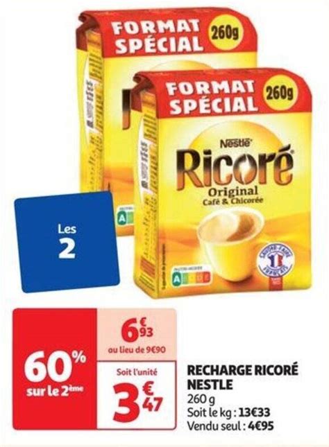 Promo Recharge Ricor Nestle Chez Auchan Supermarch