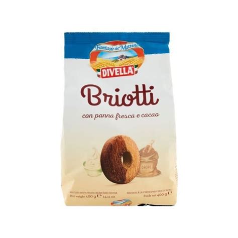 DIVELLA BRIOTTI BISCUITS CHOCOLAT CRÈME 400G Cdiscount Au quotidien