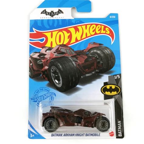 Carrinho Hot Wheels Batm Vel Batmobile Vermelho Batman Arkham Knight Dc