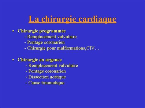 SOINS INFIRMIERS EN CHIRURGIE VASCULAIRE ET CARDIAQUE OBJECTIFS