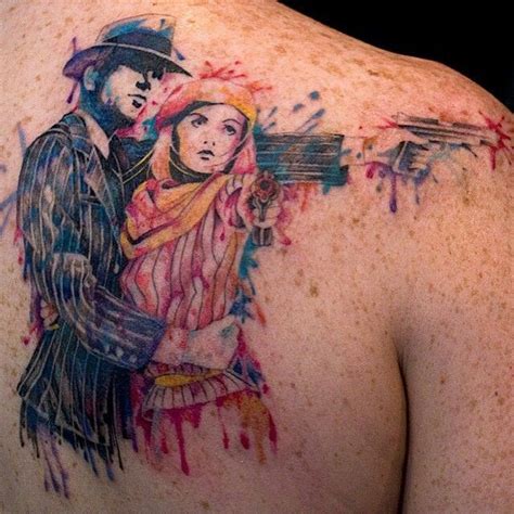 Bonnie And Clyde Couple Tattoos Raywojdak