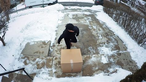 Package Thief Caught Boldly Walking Away With Box YouTube