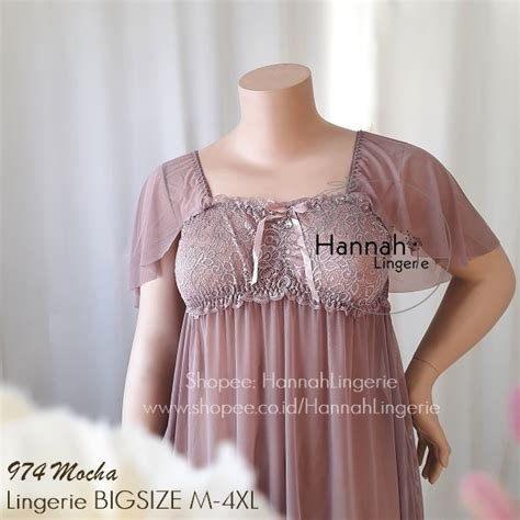 Jual Aruna Lingerie Bigsize Xl Xl Xl Xl L M Baju Tidur Sexy Ukuran