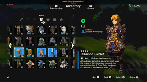 Zeldas Ballad Armor Rebalance Ar20 The Legend Of Zelda Breath Of The Wild Switch Mods