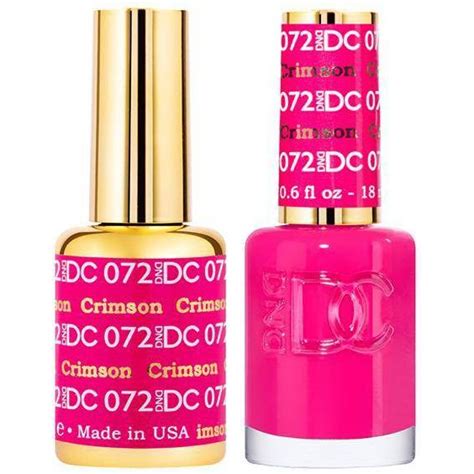 Dnd Dc Gel Duo Crimson 072 Universal Nail Supplies