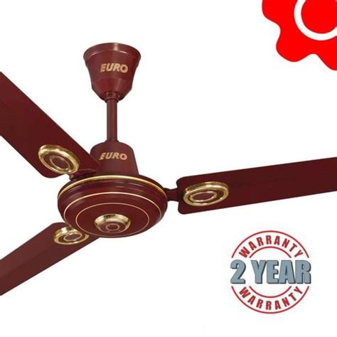 Khaitan Ecr Deco Mm Blade Ceiling Fan Rpm Brown Pearl