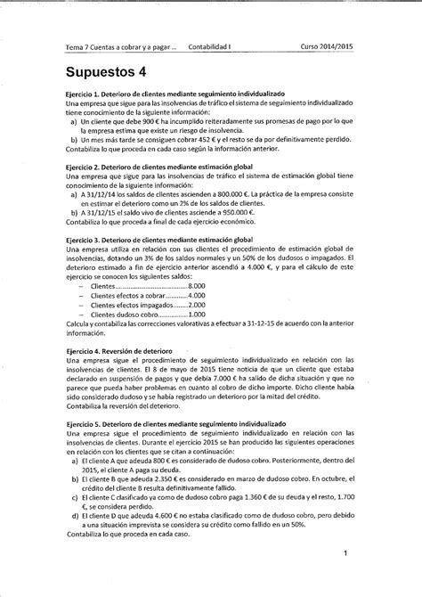 Supuesto 4 Tema 7 Resuelto Contabilidad Financiera I Studocu