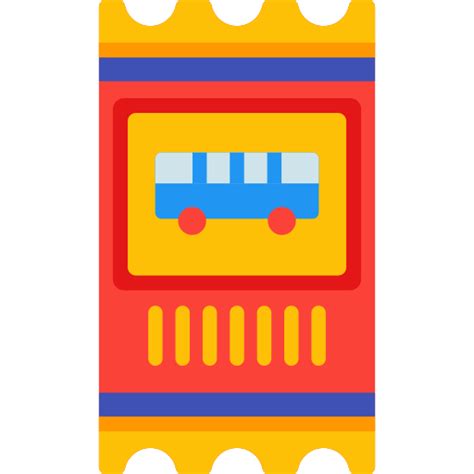 Bus Ticket Icon Special Flat