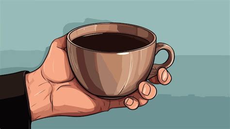 Premium Vector A Drawing Of A Person Holding A Cup With The Words