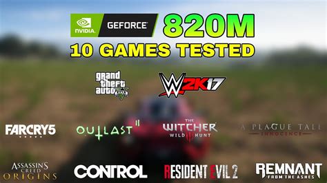 Nvidia GeForce 820M Gaming Test ! 2020 - YouTube