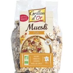 Muesli Fruits 500g Grillon D Or Coop La Meute