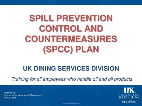 Ppt Spill Prevention Control And Countermeasures Spcc Plan Uk