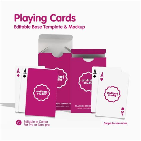 Playing Cards Template & Mockup