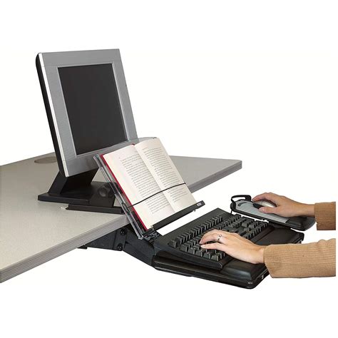 3m Adjustable Document Copy Holder In Line With Monitor Minimizing