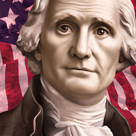 Thomas Jefferson With USA Flag In Background Creative Fabrica