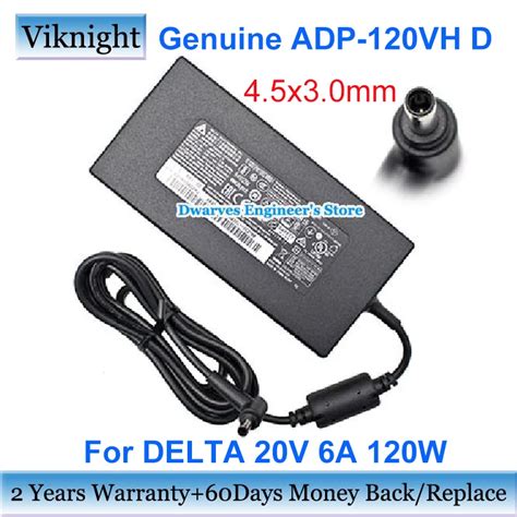 Genuine Delta Adp 120vh D 20v 6a Ac Adapter 120w For Msi Cf63 Thin Ms