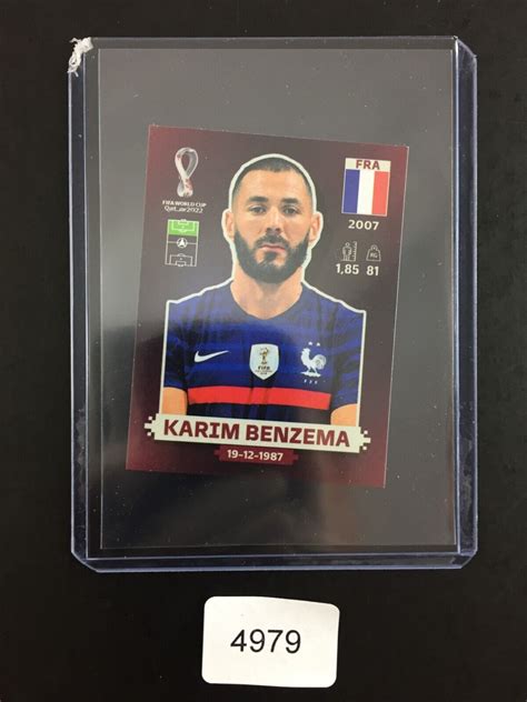 Karim Benzema Sticker Panini World Cup Qatar 2022 Oryx Swiss Edition