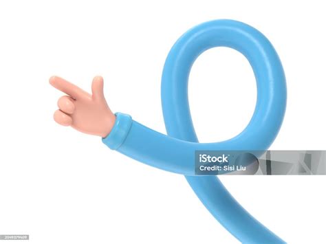 Cartoon Gesture Icon Mockupcartoon Character Hand Pointing Gesture 3d