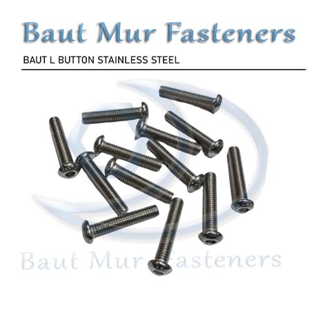 jual baut  button    button head socket cap stainless steel