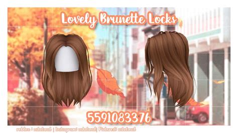 Bloxburg Hairs Brunette Hair Brunette Hair