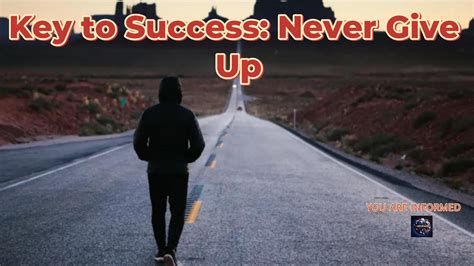 Key To Success Never Give Up Youtube