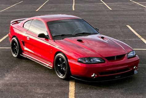 Laser Red 1998 Ford Mustang Svt Cobra Sn95 With Eibach Lowering Springs Artofit