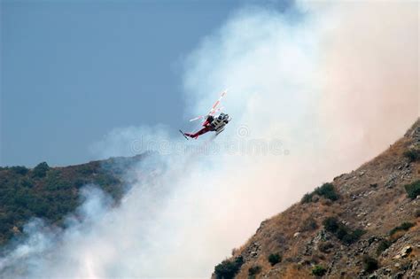 Helicopter Water Drop Stock Image Image Of Wild Brush 5837833