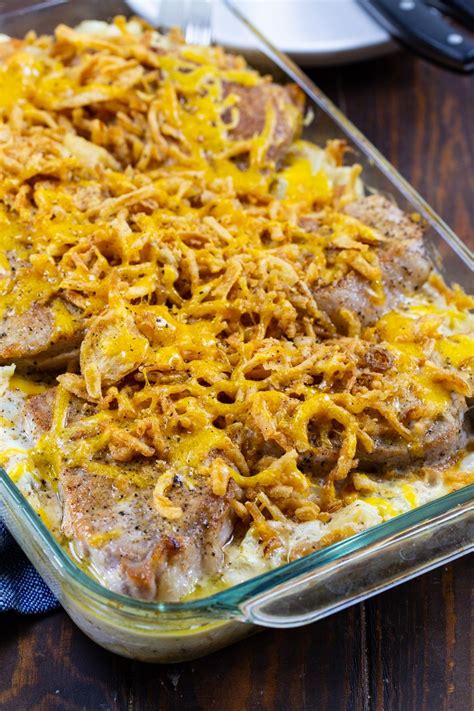 Pork Chop Potato Casserole - Spicy Southern Kitchen