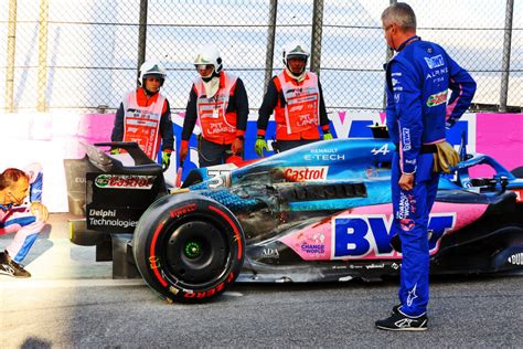 F Alpine Esteban Ocon Il Danno Alla Vettura Era Troppo Esteso