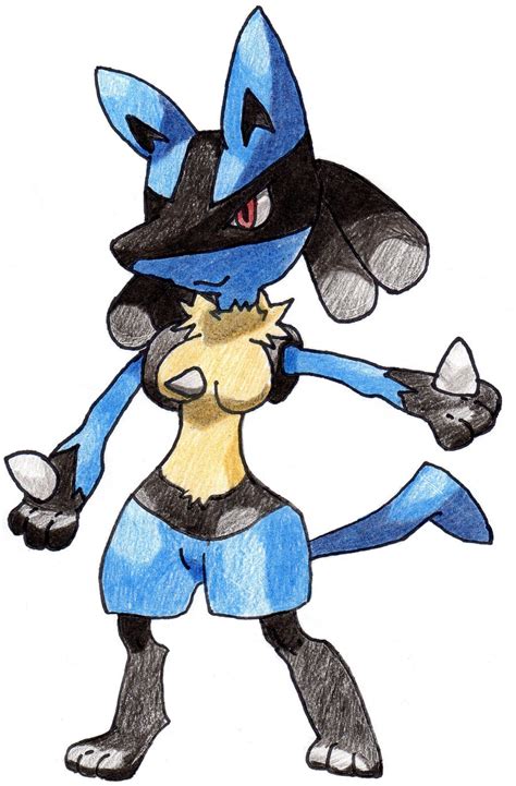 Lucario Female Form Pokemon Xd By Ritalabella On Deviantart