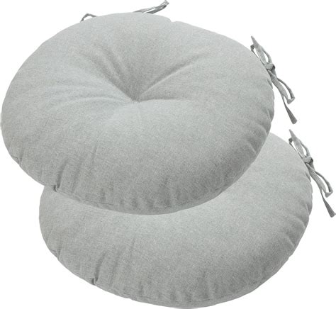 Amazon Funhome Bistro Chair Cushions With Ties Tufted Patio Round