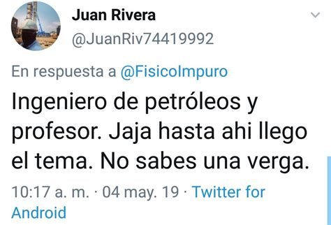 Físico Impuro on Twitter y ataques personales en tu contra en vez